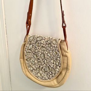 Anthropologie Sharktooth Bag Beaded Rare